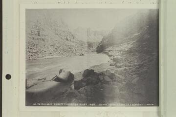 Down from Rapid 123, Marble Canyon; Brown-Stanton survey