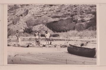Camp scene in Glen Canyon