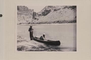 Bishop W. R. McConkie and Wayne McConkie at Spanish Bottom in Cataract Canyon