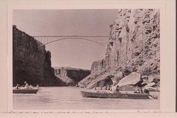 Outboard boats of the Bureau of Reclamation which went along with the Nevills party