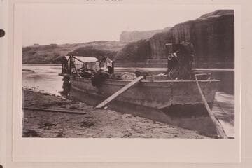 The Supply Boat. Glen Canyon. Boat called the "Navajo."