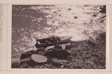 Some portage on the San Juan; probably what Norm called Government Rapid. 15 foot folding boat