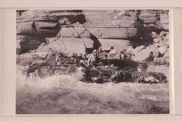 Georgie White's "Queen Mary" running Upset Rapid immediately after the Wright party had lined it