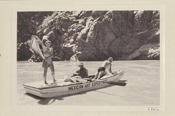 Mary Beckwith; Frank Wright; C. E. Buchan.  Boat crew of the "Sandra."