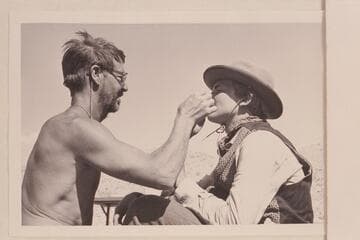 Frank LaRue at the fine art of mark-up. Gods Pocket. Buzz Belknap is the subject--to represent Goodman