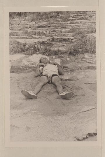 Nevills snoozing in side canyon at Mile 40 1/2; Marble Canyon