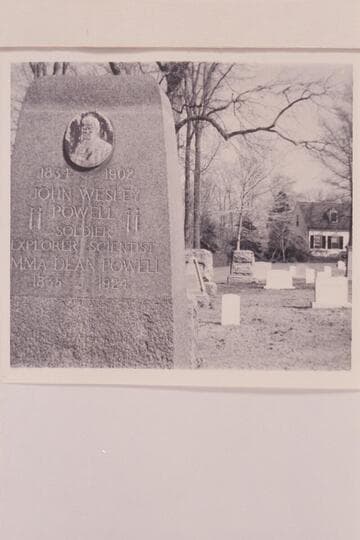 John Wesley Powell headstone.  Arlington Cemetery
