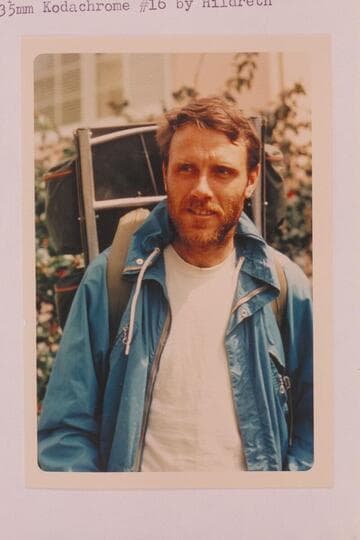 Wes Hildreth. Berkeley- after return from walking Grand Canyon from Supai to the Little Colorado Salt Trail