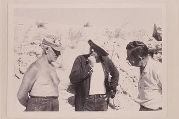 Dock Marston; Bill Belknap; Chuck Richey.  Sandy Point on Lake Mead