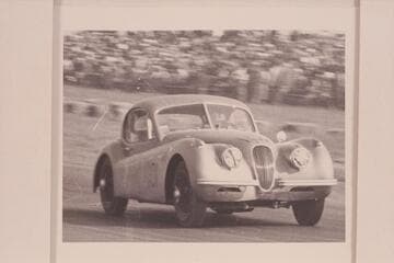 Mull racing Jag.  At Watkins Glen
