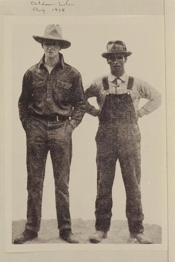 Christopher McGregory (right) and Robert Weatherhead. Eddy crew, 1927