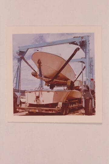 Mack Miller's first shipment of Turbocraft, Boulder City Marina. The top unit is 22 ft. in length and the other three are 18 ft