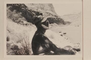 Dock Marston waiting for the sun to light Deer Creek Falls