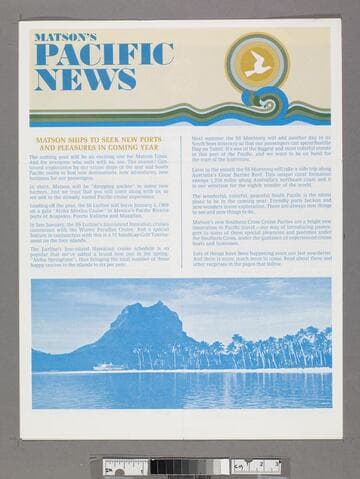Matson's Pacific news