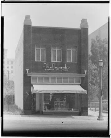Alice Newcomb's Butterfly Art Studio, 609 East Green, Pasadena. 1932