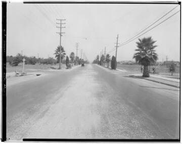 Washington and Holliston looking west, Pasadena. 1925