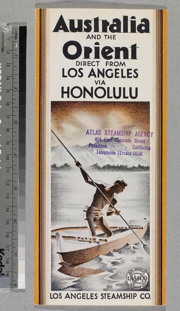 Australia and the Orient direct from Los Angeles via Honolulu