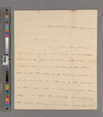 Henry Petty-Fitzmaurice, 3rd Marquess of Lansdowne. Letter to Zachary Macaulay