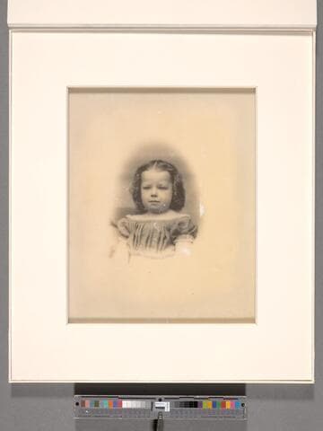 Portrait of unidentified young girl