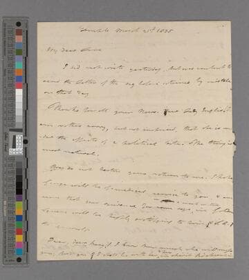 Thomas Babington. Letter to Jean (Macaulay) Babington