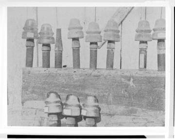 The insulators that carried 10 KV for six years at Colton