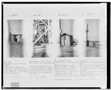 P4 - Pumping Plants - page 34 of Laws Book. four copy prints of Pumping Plant customers