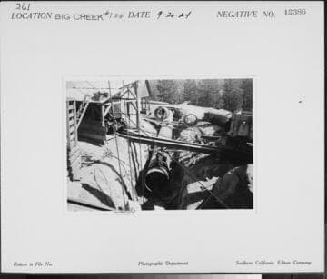 Big Creek #1 - Flowline for 4th Unit, Powerhouse #1