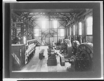 The interior of Kaweah #1 Hydro Plant