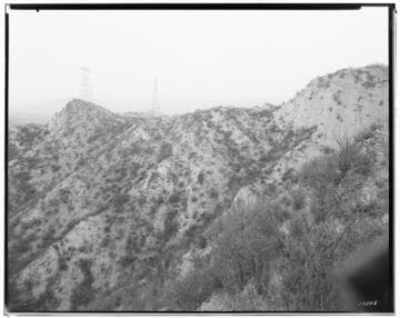 Big Creek Transmission Line - Over hills in back of Saugus Substation