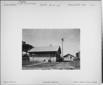 Visalia Substation - Rear view