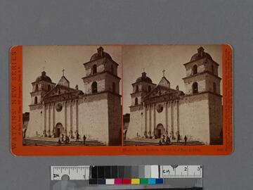 Mission Santa Barbara. Established Dec. 4, 1786