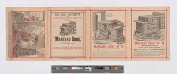 The most successful and celebrated stove on earth. "Mansard Cook," of 1874