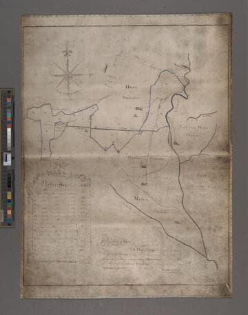A Plan of Hope Plantation in the Parish of St. Andrew, is also the several parcels of land adjoining thereunto, purchased by Roger Hope Elletson, Esquire, now in possession of His Grace The Duke of Chandos. / Performed by desire of Edwards East, Esquire, in May 1782 per Smellie & Sheriff