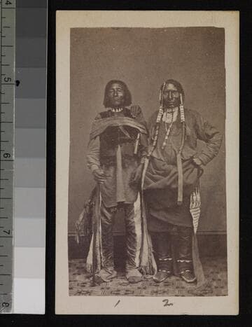 Sapitch and Akonicut of the Ute tribe of Indians, Colorado