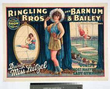 Ringling Bros. & Barnum & Bailey Combined Shows : dainty Miss Leitzel world's most marvelous lady gymnast