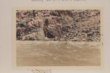 Swimming Bridge Canyon Rapid on air mattresses