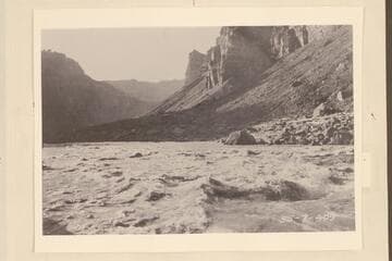 Head of Rapid #24, Cataract Canyon. Rapid 24 has caused much trouble to river navigation and is about the middle of the cataracts