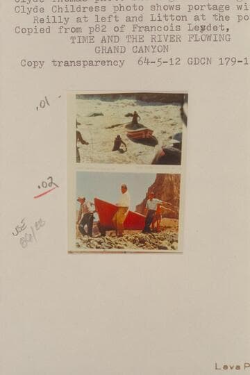 Lining and portaging of Vulcan Rapid. The Reilly-Litton party