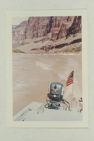 Cruising near Mile 173. Four boats can be seen astern