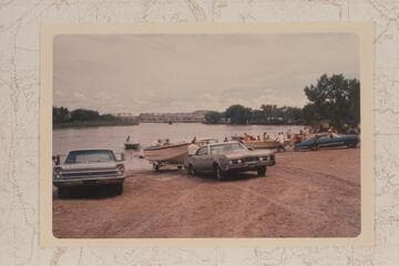 Launching boats for Friendship Cruise. Park at Green River, Utah