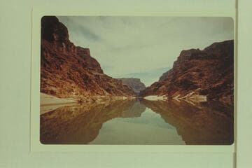 Down the upper end of Lake Mead in the Grand Canyon
