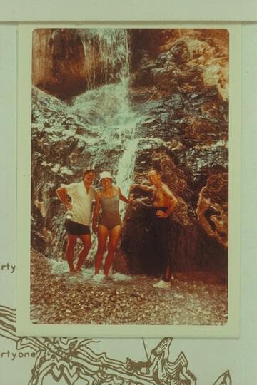 John, Liz and Jorgen Visbak in Travertine Canyon