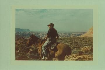 Dock Marston on the trail to Rainbow Bridge. Near Cha Butte and the head of Bald Rock Creek