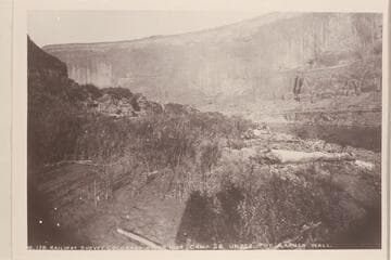 Down from Cedar Creek to Tapestry Wall. "Under the Garden Wall." Railway Survey. Camp 28