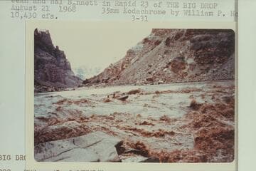 Jean and Hal Bennett in Rapid 23 of The Big Drop. 10,430 cfs