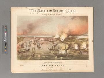 The Battle of Roanoke Island : story of an eye witness, Op.1395 / musically portrayed by Charles Grobe