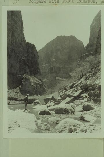 Mouth of Kanab Creek when the River was flowing 30,000 to 35,000 cfs. Compare with FSD's "Romance," p.340