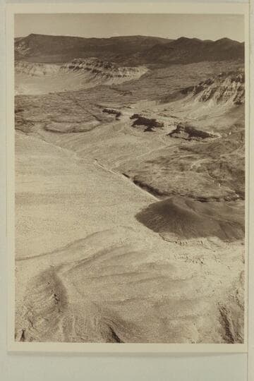 Cinder cone, Mt. Emma and Mt. Logan north of Whitmore Wash