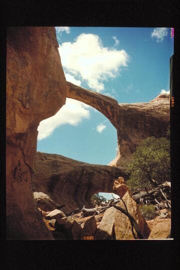 The "Double-O" or "Double Arch"; Arches National Monument
