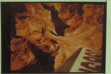 Air view of Herbert E. Gregory Bridge. Stream flow is toward the bottom of the print